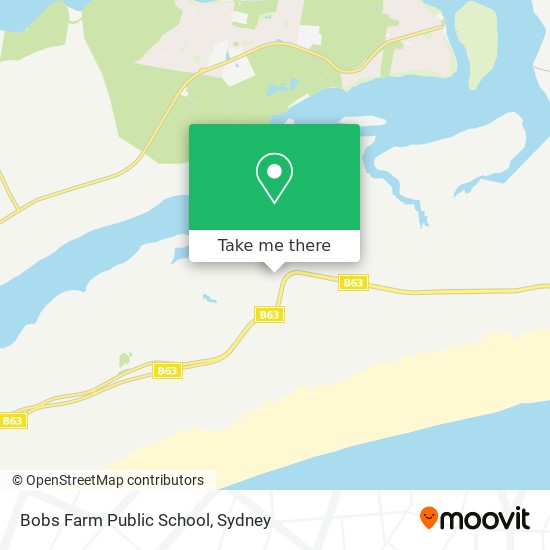 Mapa Bobs Farm Public School
