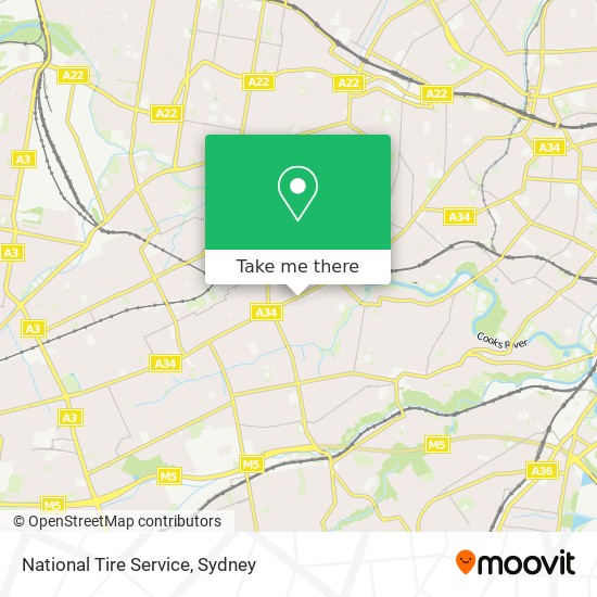 Mapa National Tire Service