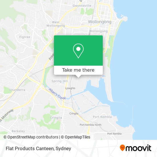 Flat Products Canteen map