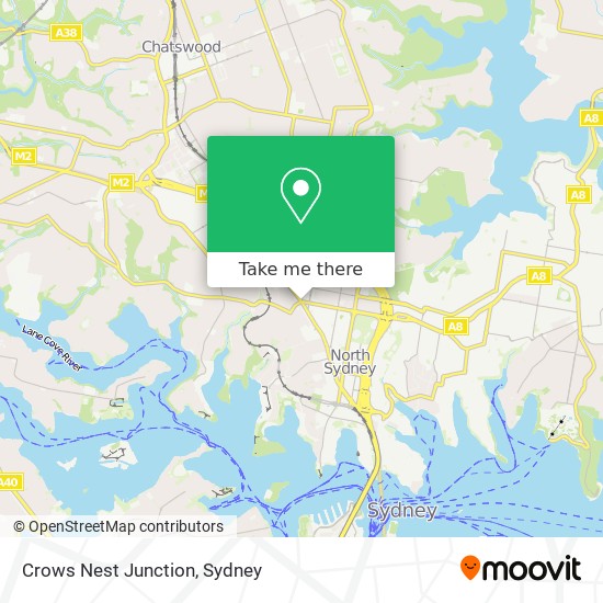 Crows Nest Junction map