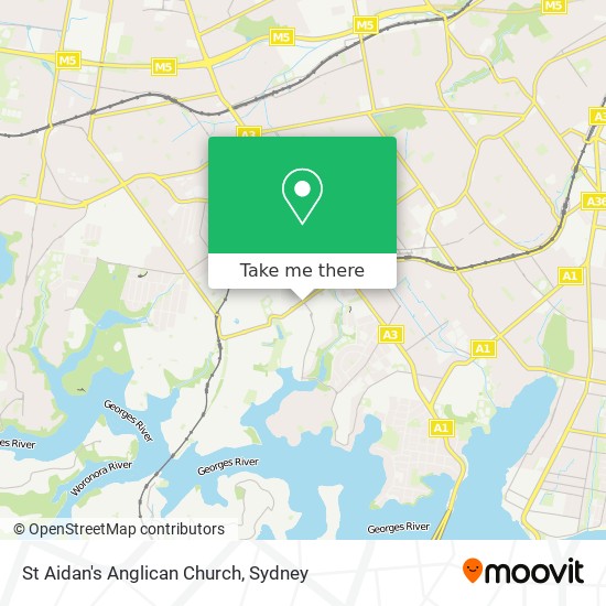 Mapa St Aidan's Anglican Church