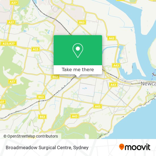 Broadmeadow Surgical Centre map