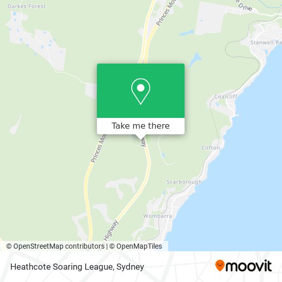 Mapa Heathcote Soaring League