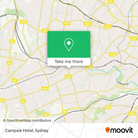 Campsie Hotel map