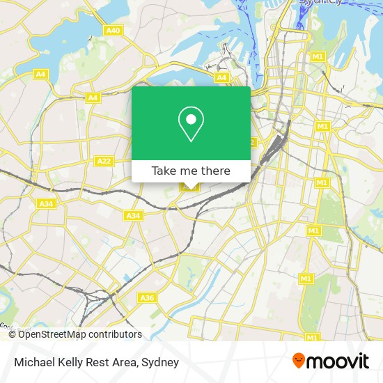 Mapa Michael Kelly Rest Area