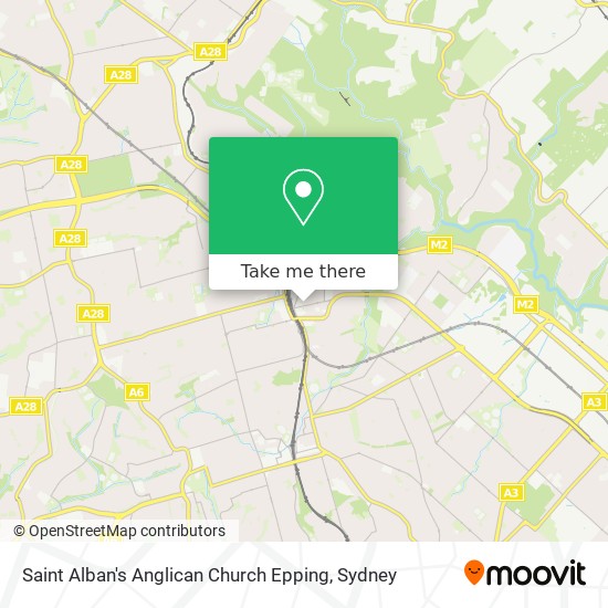 Saint Alban's Anglican Church Epping map