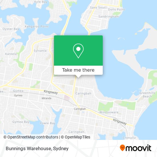 Mapa Bunnings Warehouse