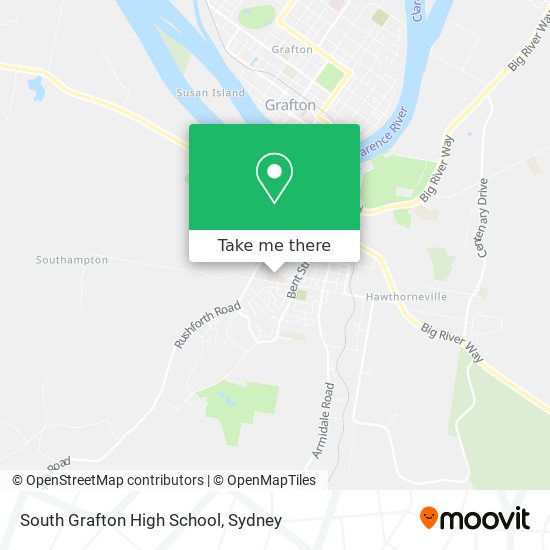 Mapa South Grafton High School