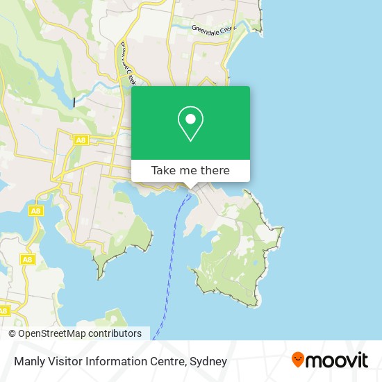 Manly Visitor Information Centre map