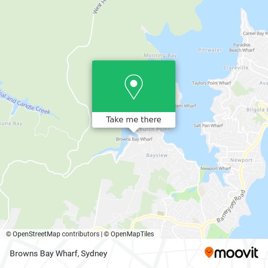 Browns Bay Wharf map