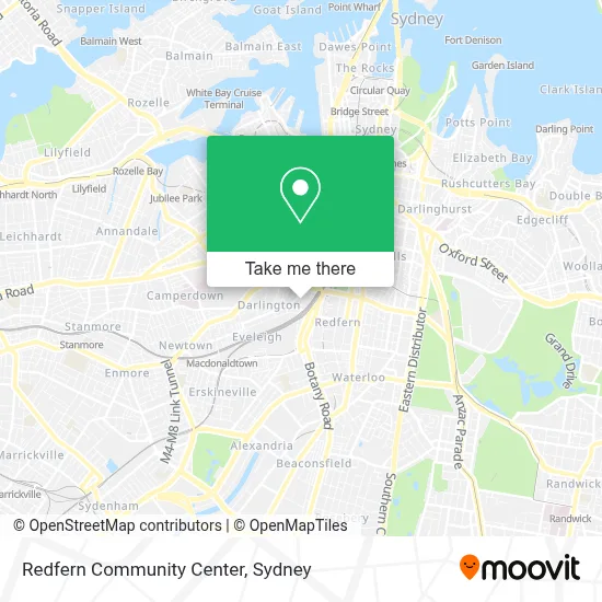 Mapa Redfern Community Center