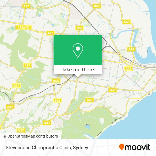 Stevensons Chiropractic Clinic map