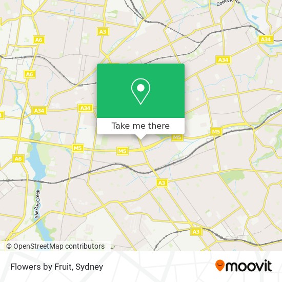 Flowers by Fruit map