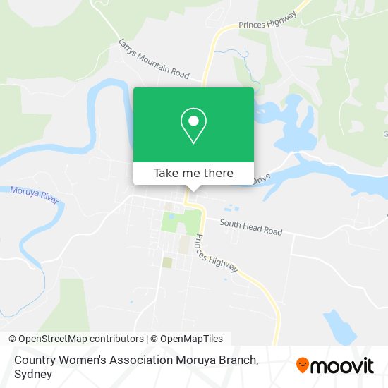 Country Women's Association Moruya Branch map