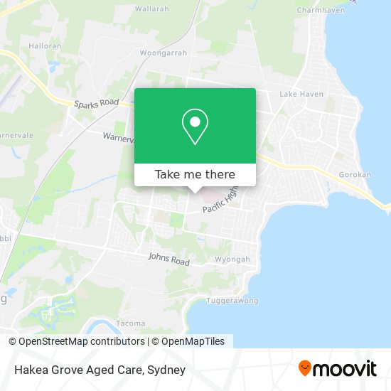 Mapa Hakea Grove Aged Care