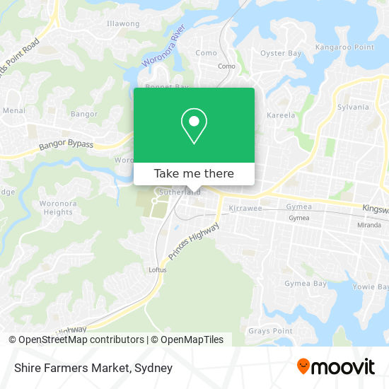 Mapa Shire Farmers Market