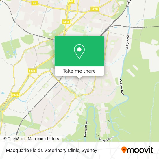 Macquarie Fields Veterinary Clinic map