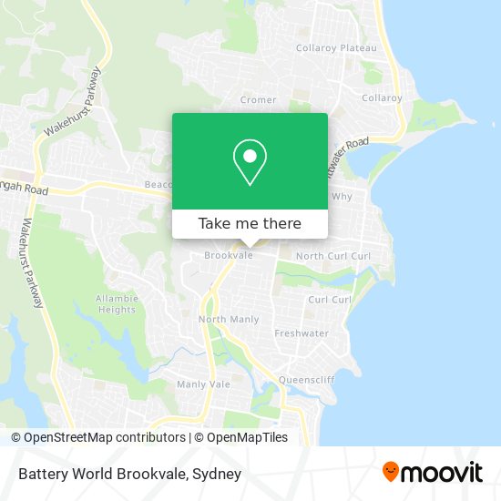 Mapa Battery World Brookvale