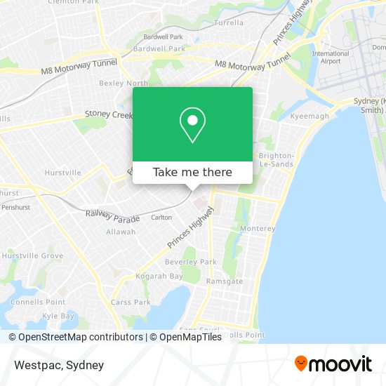 Westpac map