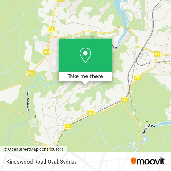 Mapa Kingswood Road Oval