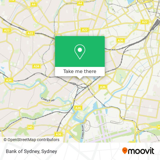 Mapa Bank of Sydney