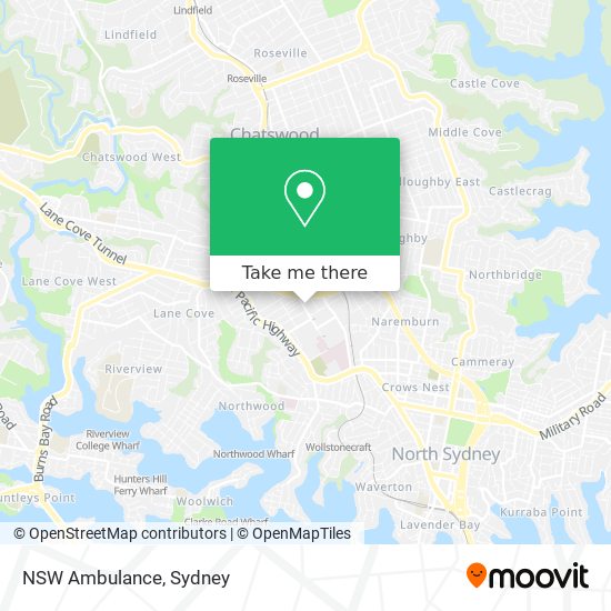 NSW Ambulance map