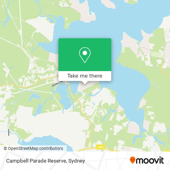 Campbell Parade Reserve map