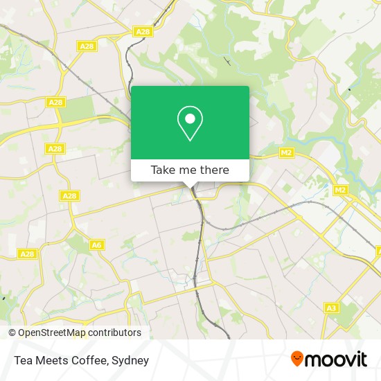 Tea Meets Coffee map