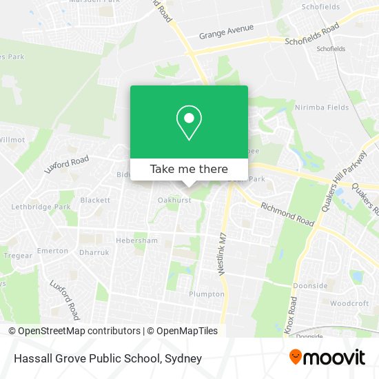 Hassall Grove Public School map