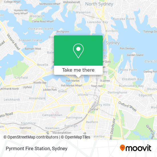 Pyrmont Fire Station map