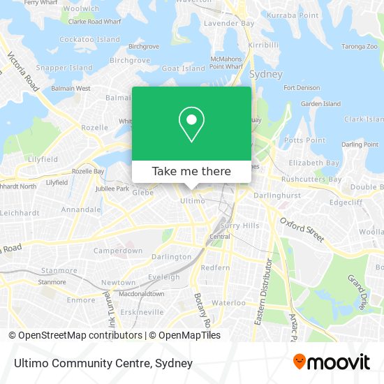 Ultimo Community Centre map