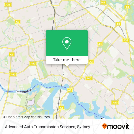 Advanced Auto Transmission Services map