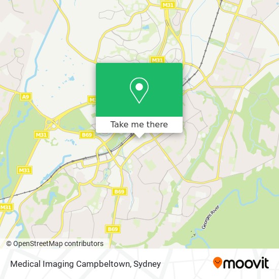 Medical Imaging Campbeltown map