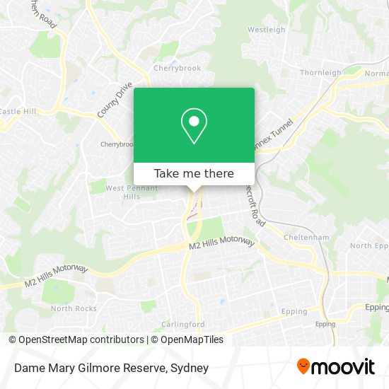 Dame Mary Gilmore Reserve map