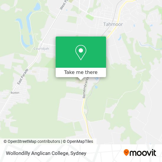 Wollondilly Anglican College map