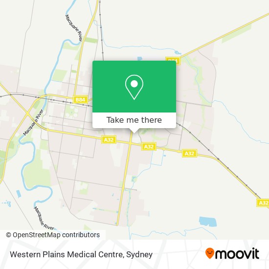 Mapa Western Plains Medical Centre