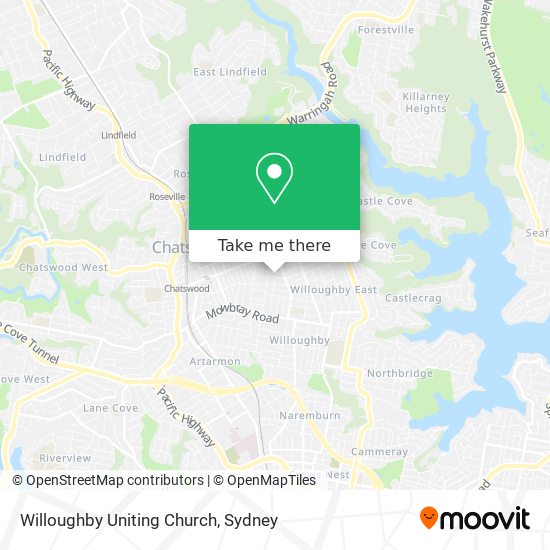 Willoughby Uniting Church map