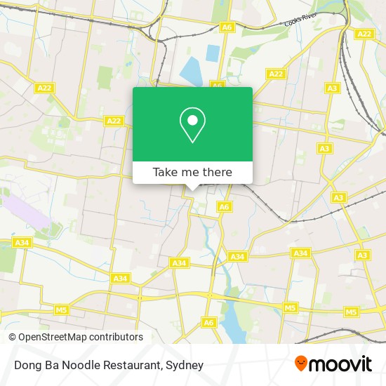 Mapa Dong Ba Noodle Restaurant