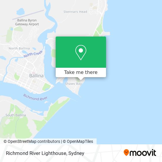 Richmond River Lighthouse map