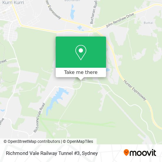 Richmond Vale Railway Tunnel #3 map
