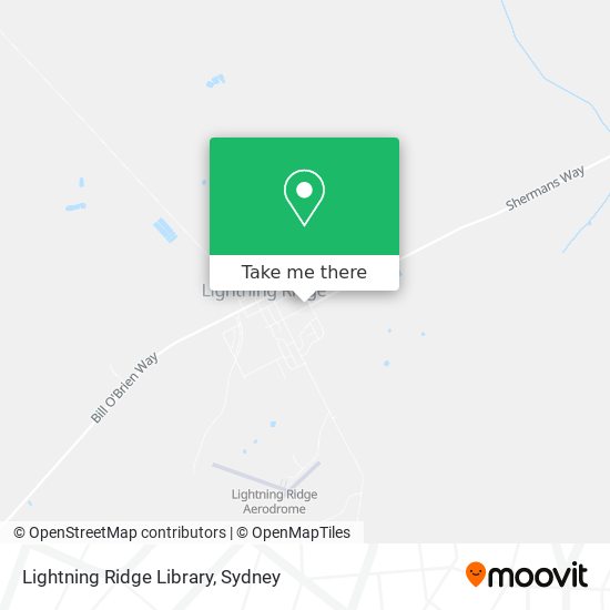 Lightning Ridge Library map