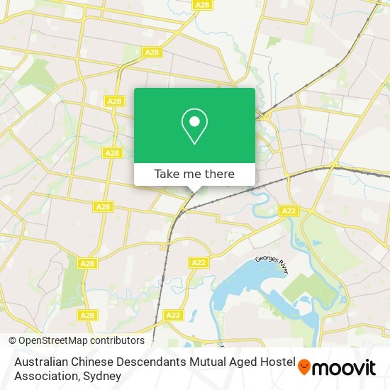 Mapa Australian Chinese Descendants Mutual Aged Hostel Association