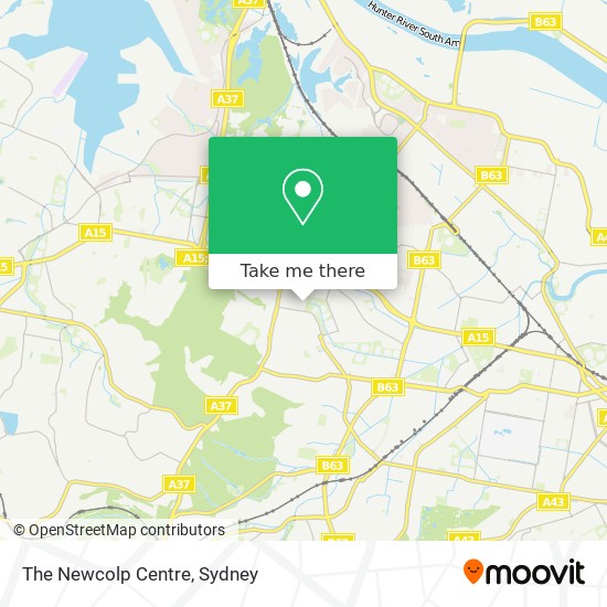 The Newcolp Centre map