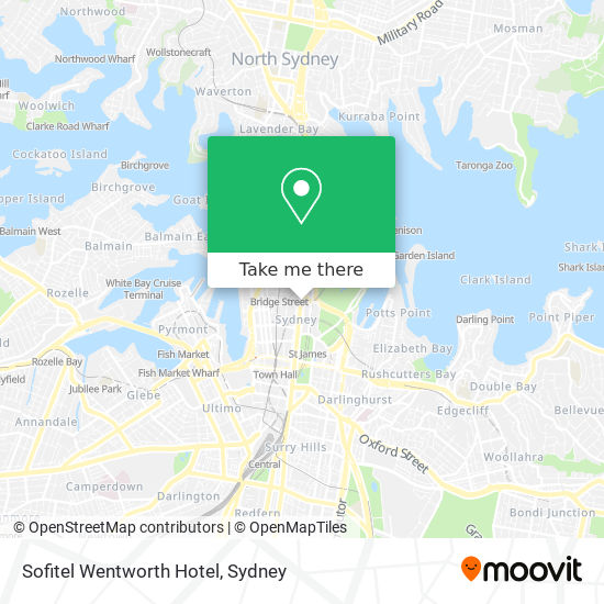 Sofitel Wentworth Hotel map