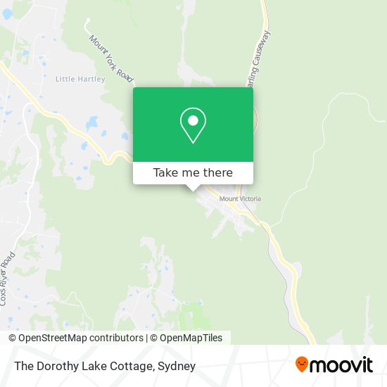 The Dorothy Lake Cottage map