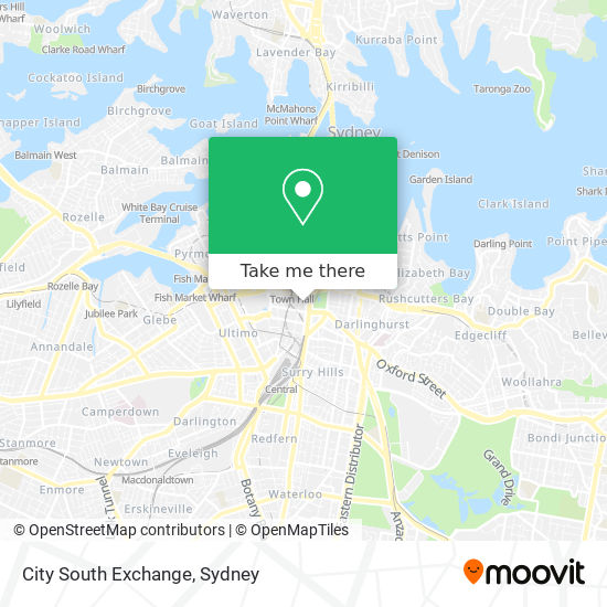 City South Exchange map