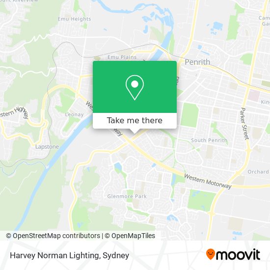 Harvey Norman Lighting map