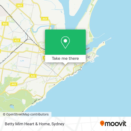 Betty Mim Heart & Home map