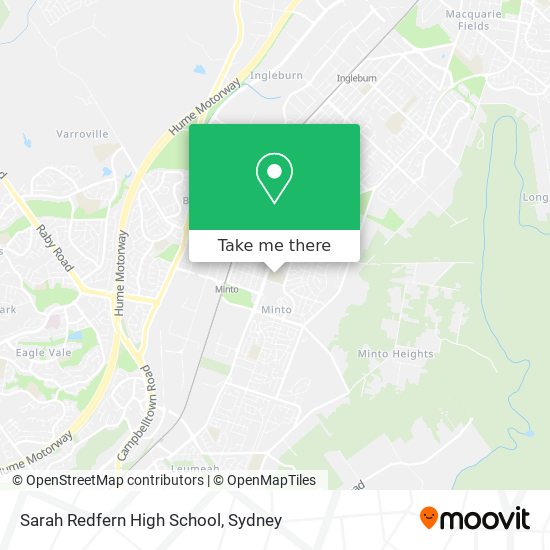 Mapa Sarah Redfern High School