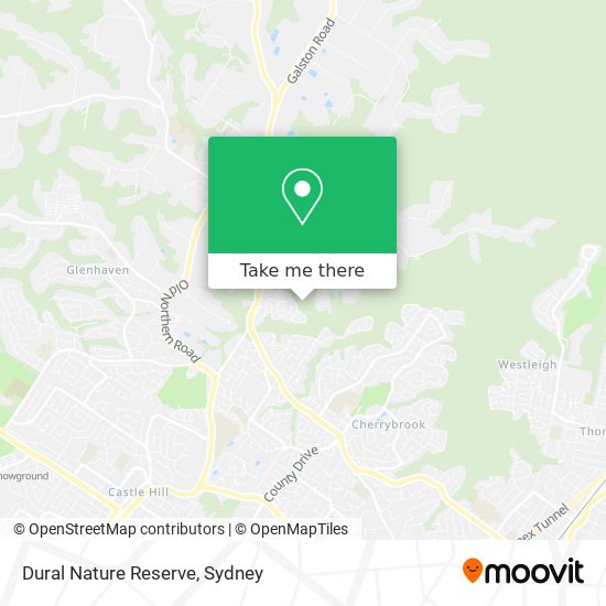 Dural Nature Reserve map